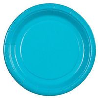 Party Dimensions 72372 24 Count Paper Plate, 7-Inch, Island Blue