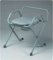 SpaceSaver Foldable Commode with Elongated Seat