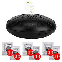 Portable Essential Oil Diffuser Li-ion Battery Inside,with 6 Kinds Essential Oil Refill Pads，1 or 2 Hour Auto Shut-Off,Heating Temperature 158°F (70°C) Or 140°F (60°C)（Black）