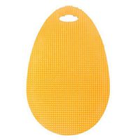 Fabal Multi-fonction Magic Silicone Dish Bowl Cleaning Brushes Scouring Pad Pot Pan Wash Brushes Cleaner Kitchen Accessories (Yellow)