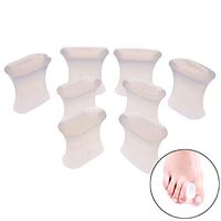 Ioffersuper 8 Pairs Gel Spacers Straighten Overlapping Toes