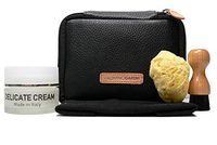 Valentino Garemi Luxury Leather Care Kit – Ultimate Gift Set to Clean Condition Delicate Fine Designer Name Leathers of Shoes Purse Handbags Belts Gloves Clothes (Black Case)