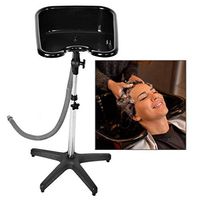 Portable Spa Hair Shampoo Bowl, Adjustable Height Sink Basin with Drain Hair Shampoo Sink Beauty Salon Equipment (#220)