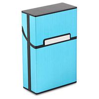 Liobaba Metal Cigarette Box Aluminum Holder Pocket Tobacco Cigar Storage Case Portable Storage Container Cigarette Case Smoking Accessories