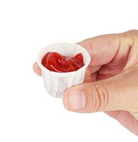 GOLDEN APPLE, 0.5oz-250ct White Treated Paper Souffle Portion Cups for Measuring, Medicine, Samples, Jello Shots,Harvest Paper. Compostable Souffle, Portion Cup