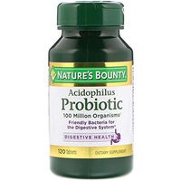Nature's Bounty Probiotic Acidophilus Tablets, 120 ea (Pack of 3)