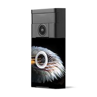MightySkins Skin Compatible with Ring Video Doorbell - Eagle Eye | Protective, Durable, and Unique Vinyl Decal wrap Cover | Easy to Apply, Remove, and Change Styles | Made in The USA