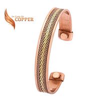 Copper Therapy Pure Copper Bracelet for Arthritis, Carpal Tunnel, and Joint Pain Relief Unisex Design