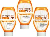 Furniture CPR (Value 3 Pack of 18oz Bottles) – Cleans & Polishes Wood Furniture with No Wax Build-up – Shine Adjusts to Any Finish – Conditions Tables, Cabinets, Trim, Doors & More