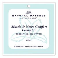 Natural Patches of Vermont Muscle and Nerve Comfort Essential Oil Body Patches, Mint, 0.3 Ounce