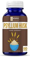 Psyllium Husk Capsules - Daily Fiber Supplement, Helps Relieve Constipation & Aids Weight Loss (Non-GMO & Gluten Free)