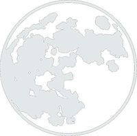 hBARSCI Full Moon Vinyl Decal - 5 Inches - for Cars, Trucks, Windows, Laptops, Tablets, Outdoor-Grade 2.5mil Thick Vinyl - White