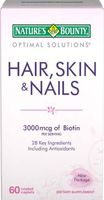 Nature's Bounty Hair, Skin and Nails Formula, 60 Coated Caplets, (Pack of 2)