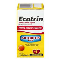 Ecotrin 325 mg Regular Strength Tablets 125 ea (Pack of 4)