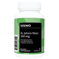 Amazon Brand - Solimo St. John's Wort 300 mg, 90 Capsules, One Month Supply