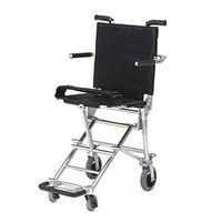 Wheelchairs Wheelchair Elderly Wheelchair Folding Trolley Aircraft Wheelchair Give Your Parents The Best Gift Can Bear 100 kg (Color : Black, Size : 656584cm)