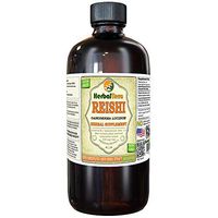 Reishi Mushroom (Ganoderma Lucidum) Tincture, Organic Dried Mushrooms Liquid Extract (Brand Name: HerbalTerra, Proudly Made in USA) 32 fl.oz (0.95 l)