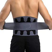 Athlete Elite Back Support Belt and Posture Corrector (Neoprene) Relieve Sciatica, Lower Lumbar, Joint, Herniated Disc Pain | Adjustable, Breathable Heat Compression | Men, Women [ L - 39" ]