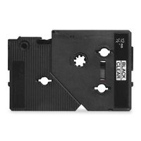 Brother 3/8 Inch x 25 Feet White On Black For P-Touch 2 Pack (TC34Z) - Retail Packaging