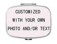 Pill-Pillbox Can Customize Your own Photo Design Pill Box/Pill case-Rectangular Pill Box/case- Decorative Pill Case with Gift Box - Carry Your Meds in Style
