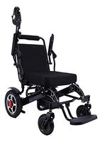 Electric Wheelchair Folding Lightweight 60 lbs w/Battery Supports 360 lbs Aircraft Grade Aluminum Alloy Frame Strength New Upgraded w/More Secure and Stable, FDA Approved (Seat Width 19.5", Black)