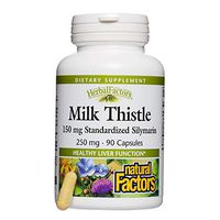HerbalFactors by Natural Factors, Milk Thistle 250 mg, Promotes Healthy Liver Function with Dandelion and Turmeric, 90 Capsules (90 Servings)