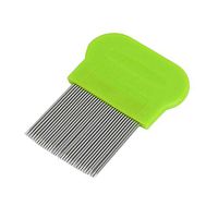 🍂HuiKai🍂1 Pc Hair Lice Comb Brushes Terminator Fine Egg Dust Nit Free Removal Stainless Steel（Random Color）