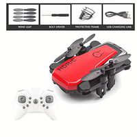 Mini Foldable RC Drone for Kids, Portable Pocket Quadcopter with Altitude Hold Mode, One-Key Take-Off & Landing, 3D Flips and Headless Mode Great Birthday Gift for Adults Girls Boys