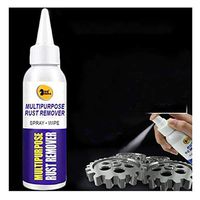 120ML Rust Remover Anti-Rust Lubricant,Swyss Metal Surface Chrome Paint Car Maintenance Iron Powder Cleaning Rust Remover Apply to Aluminum Stainless Steel Restore Luster (1PC Rust Remover(English))