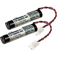 Two PLC Lithium 3V 1500mAh Computer Backup Batteries, Replacements For Ge Fanuc 1C600KD5100, 259A9195-P1, 259A9534-P1, 740A0001, IC600KD5100 SERIES, K22 740A0001, L01C25132, SERIES 6