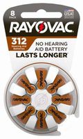 Spectrum/Rayovac 312-8 Loud 'N Clear Hearing Aid Battery, Size 312, 8-Pk. - Quantity 4