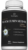 Premium Black Cumin Seed Oil Softgels – 1,000mg of Black Seed Oil Per Serving – Non GMO Cold Pressed Nigella Sativa – Includes Thymoquinone & Omega’s - 90 Softgels