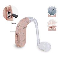 Earhance BTE Hearing Aid for Seniors and Adults, Hearing Amplifier PSAP Device with 4 Channels, High Power Output for Moderate and Severe Hearing Loss with 300Hrs A13 Battery, Water-Proof