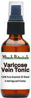 Miracle Botanicals Varicose Vein Tonic - Essential Oil Blend - 100% Pure Therapeutic Grade Essential Oils and Carrier Oils - 60ml/2oz.