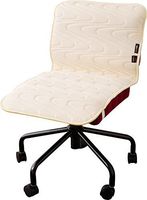 EMOOR Outlast Chair Pad Super-Ultra-Cool, 18 x 37in (45 x 95cm), Made in Japan, Ecru