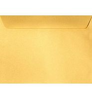 6 x 9 Booklet Envelopes in 80 lb. Gold Metallic for Mailing a Business Letter, Catalog, Financial Document, Magazine, Pamphlet, 50 Pack (Gold)