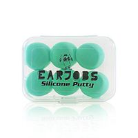 Earjobs Silicone Putty Ear Plugs (3 pairs w/ Carry Case)