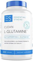 Essential Stacks Clean L-Glutamine Powder - Designed for Optimal Gut Health - Pure Unflavored L-Glutamine Powder That Mixes Easily & Has No Odor