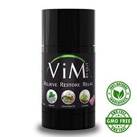 ViM | Natural Pain Relief | Hemp Seed Oil Muscle Rub.  20 Active Ingredients. Facilitates Injury Recovery-back Aches,  Stiff Joints,  Painful Hands. Back, Foot and Neck Massager.