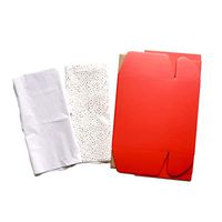 12" Red Gift Box 4 Sets; Tucked in The Top; Sprinkle Gold Tissues Included; Gift for her and for him; Birthday Gift Box; Holiday Mailing Supplies