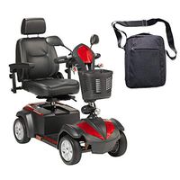 Drive Ventura Power Mobility Scooter, 4 Wheel, 20" Captains Seat & Free Front Zip Pocket Medical Utility Black Bag! - #VENTURA420CS