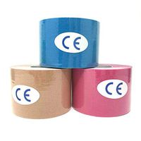 Intock Kinesiology Tape, Original Elastic Therapeutic Athletic Tape for Pros, Injury Recovery, Pain Relief; Water Resistant Sports Tape; 16.4 Feet x 3 Rolls Multi-Color Uncut Latex Free Kinesio Tape