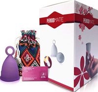 Period Mate Menstrual Cup All Colors and Sizes (Purple, Small Menstrual Cup)