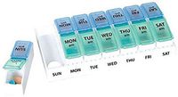 Ezy-Dose AM/PM Travel Pill Containers 1 Each (Pack of 2)