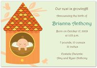 Little Hatchling Birth Announcements - Set of 20