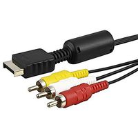 Anabolic Cable 6 Feet RCA AV Audio Video Composite Cable Cord for Sony PS1 PS2 PS3 PS3 Slim
