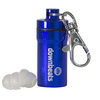 DownBeats Reusable High Fidelity Hearing Protection: Ear Plugs for Concerts, Music, and Musicians (Clear Ear Plugs, Blue Case)
