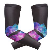 LEVEIS Galaxy Lips Arm Sleeves UV Protection for Men Women Sunblock Protective Gloves Running Golf Cycling Driving Long Arm Cover 1 Pair