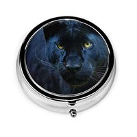 GRTING Black Panther Pill Box Portable Pill Organizer Case Small Medicine Case Excellent Travel Case Holder for Purse Or Pocket