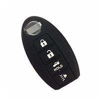 New Black Protect Silicone 4 Buttons Key Case Cover Fob Skin Chains Bag Holder Jacket for Nissan Maxima Altima Armada 350Z 370Z GT-R Sentra Murano Rogue Versa Pathfinder
